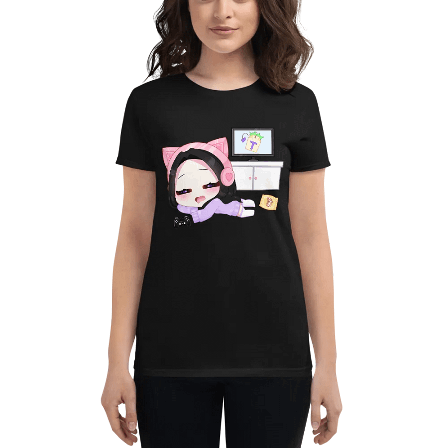 'Lazy Gamer' Chibi Women's Tee product image (1)