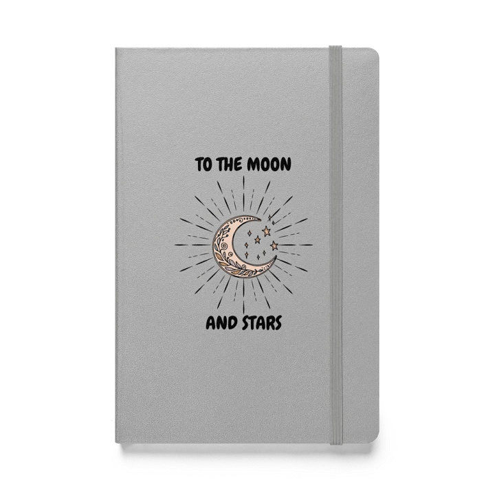 Celestial Whispers Moon Hardcover Notebook product image (1)