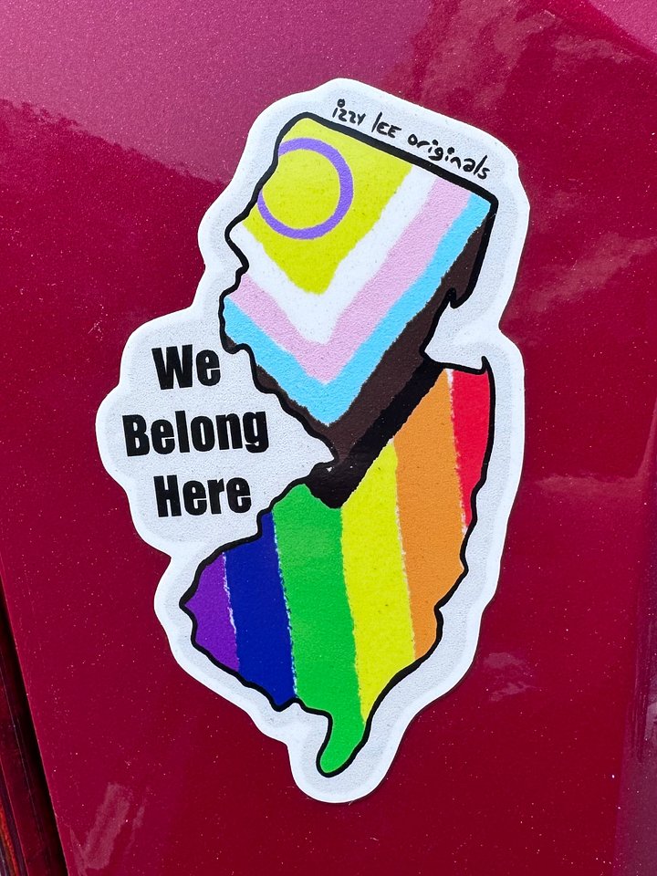 We Belong Here Sticker - New Jersey product image (2)