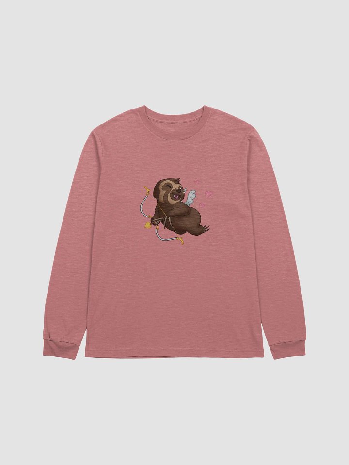 Cupid Sloth Love Long Sleeve Tee product image (3)