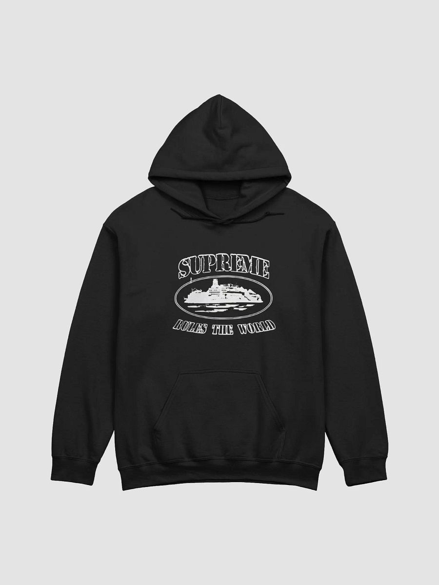 Supreme Corteiz Rules The World Hoodie Black product image (1)