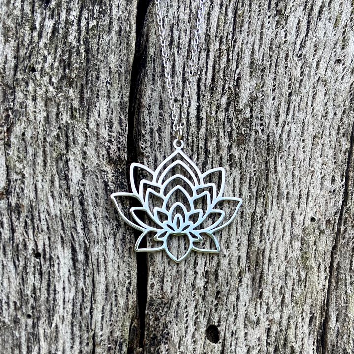 Lotus Flower Necklace product image (1)