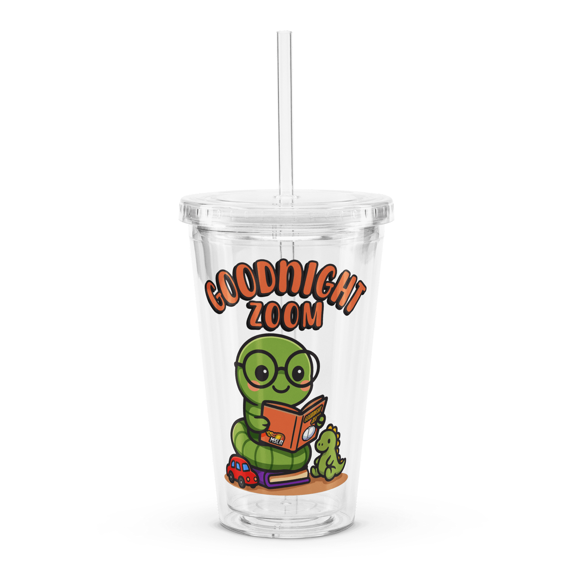 Goodnight Zoom - Double Wall Clear Plastic Tumbler product image (3)