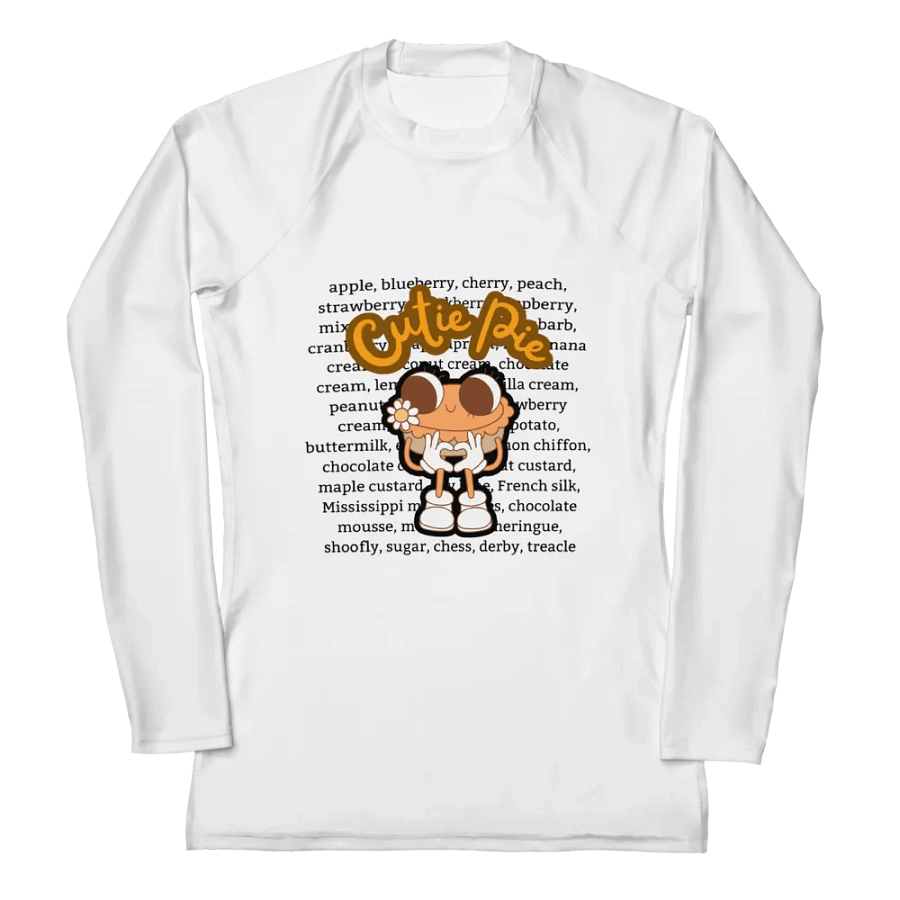 Cutie Pie Print Women's Rash Guard product image (4)