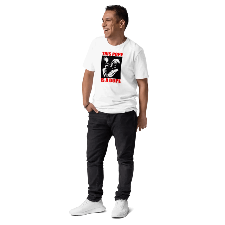 Satirical Pope Smoking T-Shirt This Pope is a Dope product image (10)