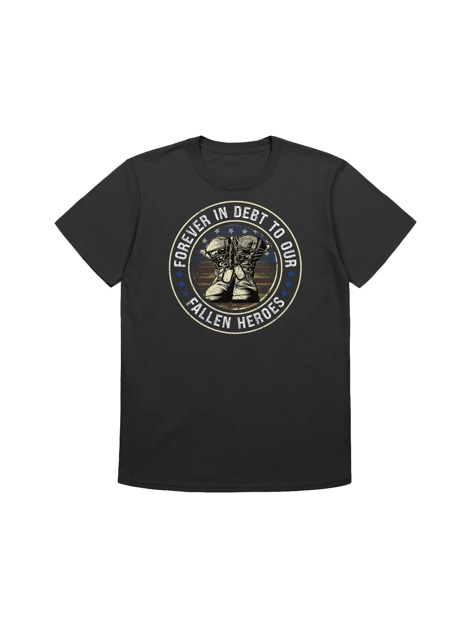 Fallen Heroes - Military Boots Memorial Day Graphic T-Shirt product image (5)