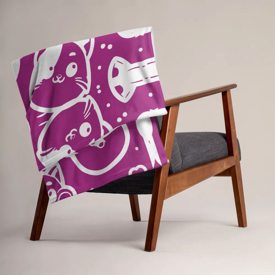 Playful Paws Symmetrical Splendor Throw Blanket product image (15)