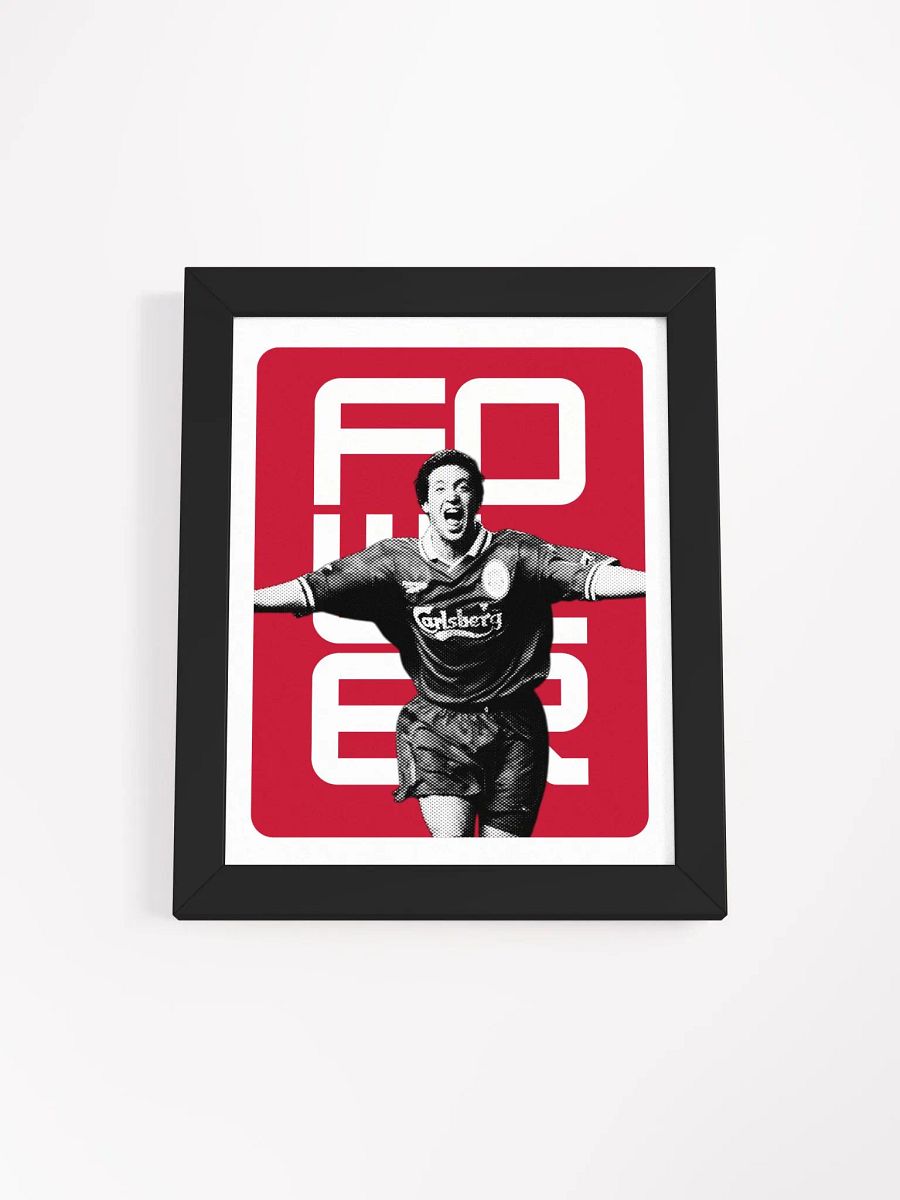 Robbie Fowler BW Liverpool Name Art Framed Print product image (4)