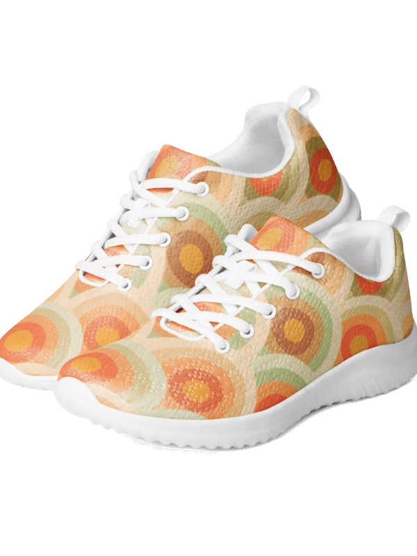 Vintage Vibe Scallop Pattern Men's Sneakers product image (2)