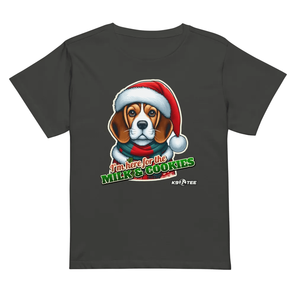 Beagle Santa Paws High-Waisted Tee product image (47)