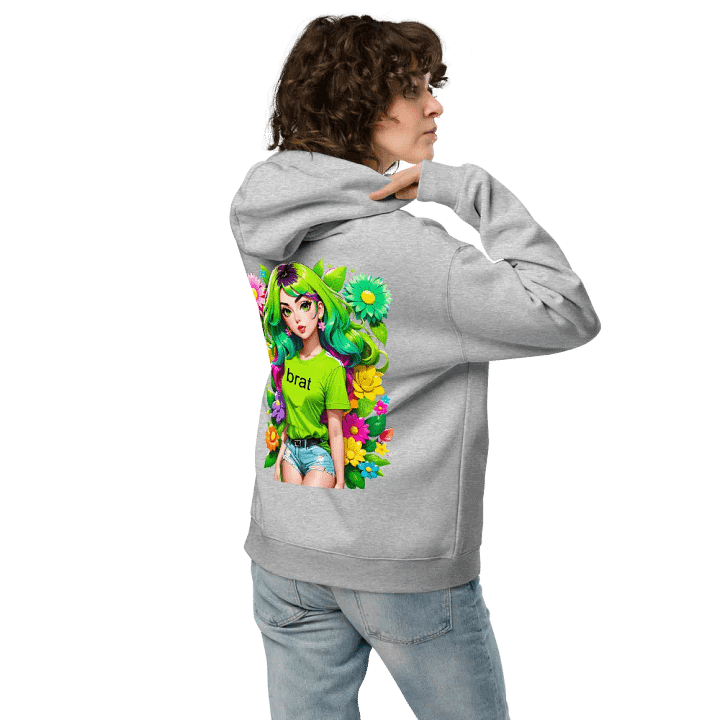 Brat - Premium Hoodie (Athletic Heather) Brat Life - v4 (Back Printed Design) product image (2)