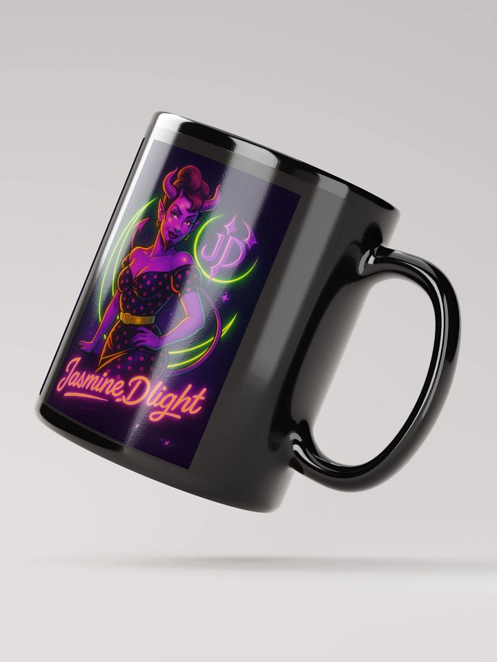 Not Built for Polite Society Mug – Jaz the Neon Brightmare | Neon Queer Rebel Coffee Cup product image (2)