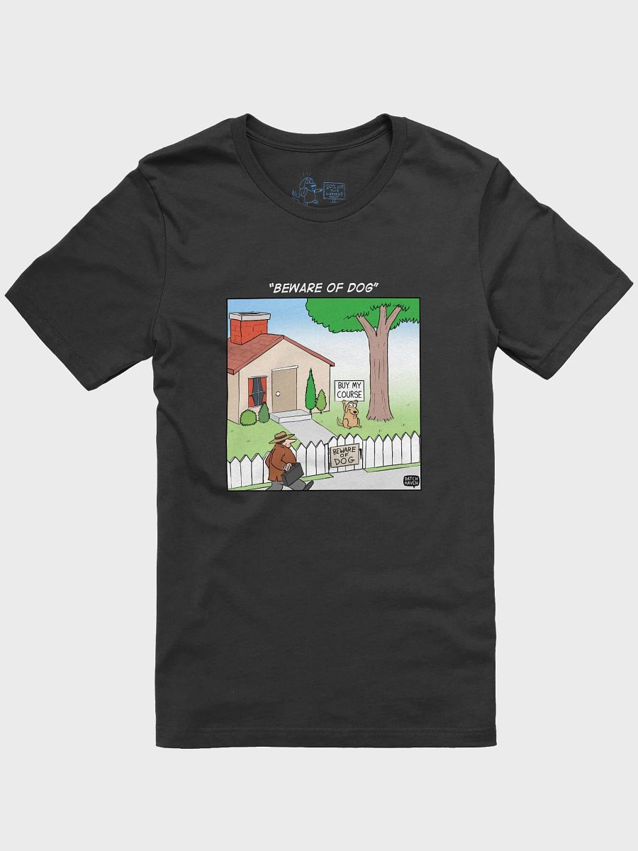 "Beware of dog" soft t-shirt product image (1)