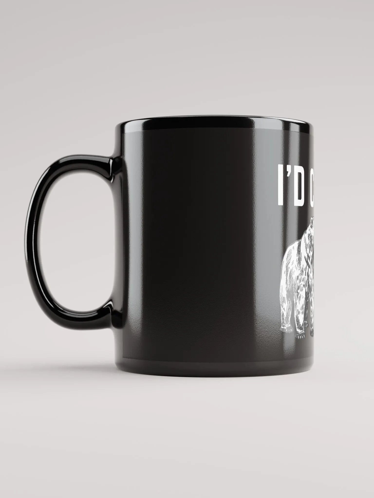 I'd Choose The Bear - Black Glossy Mug product image (6)