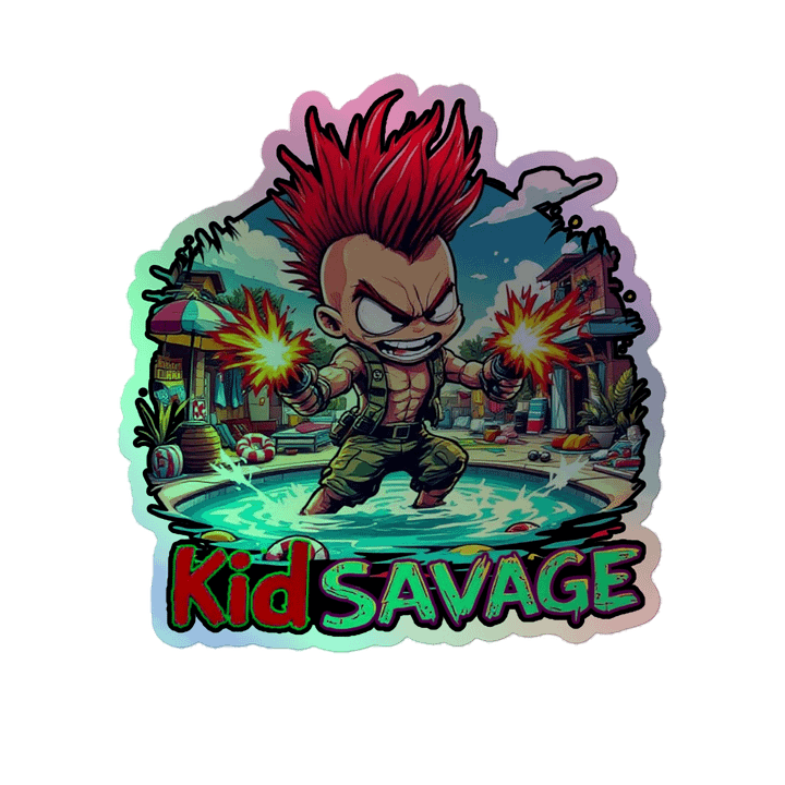 Kid Savage Pool Wars Holographic Sticker product image (2)
