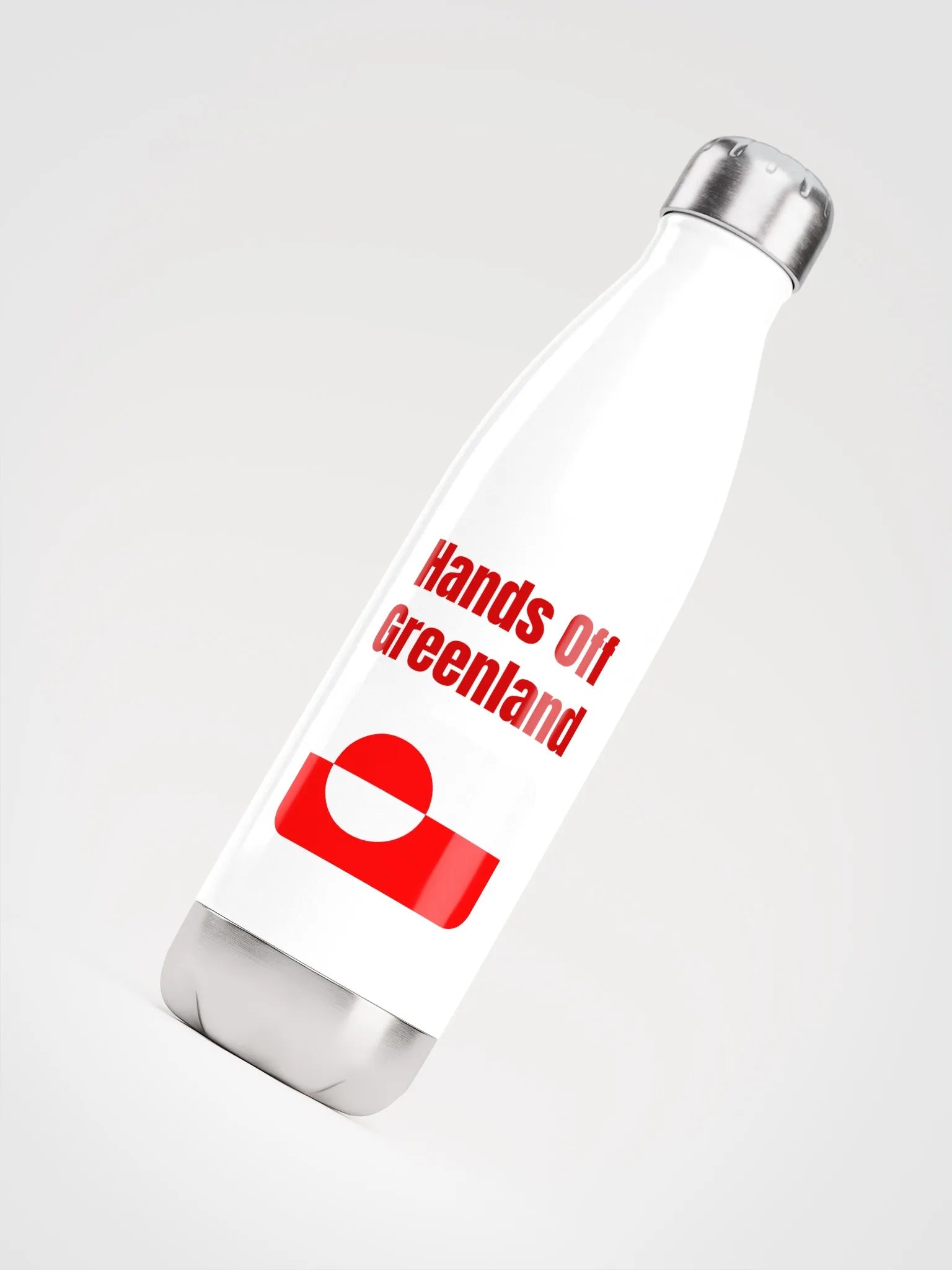 Greenlandic Flag Stainless Steel Water Bottle product image (4)