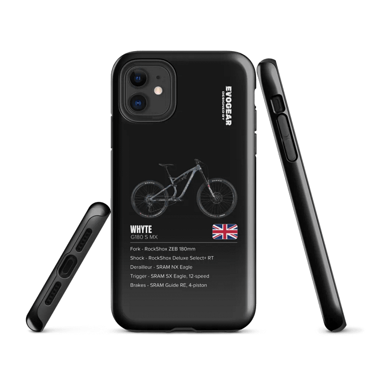 Black Whyte G180 S MX iPhone Case product image (1)
