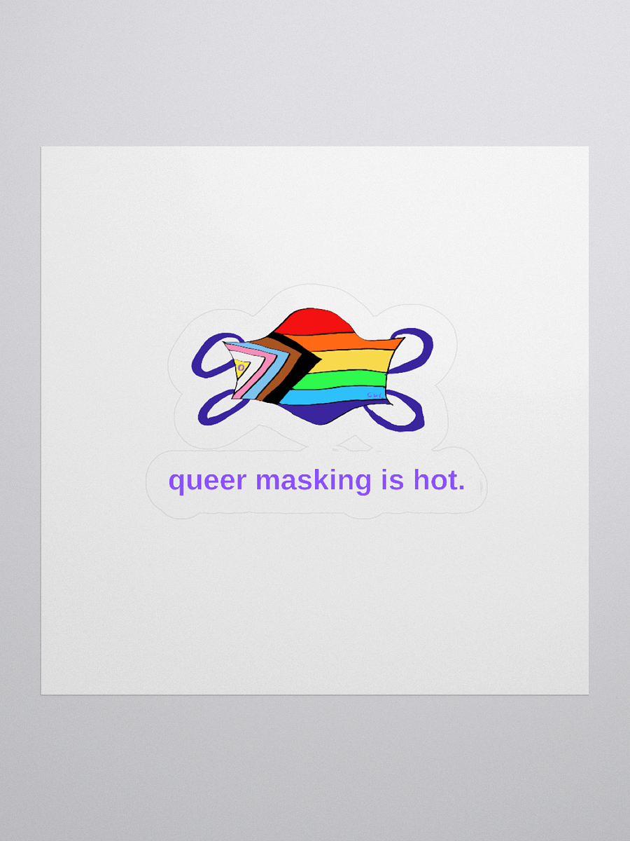 Queer Masking Is Hot sticker product image (1)