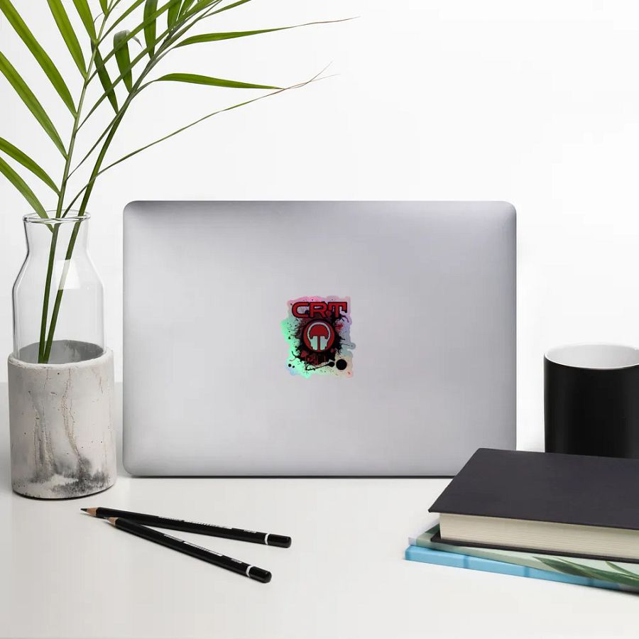 CRT Paint Splatter Holographic Sticker product image (12)