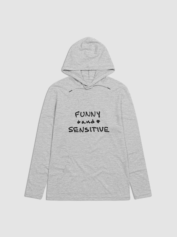 FUNNY *and* SENSITIVE printed lightweight hoodie product image (2)