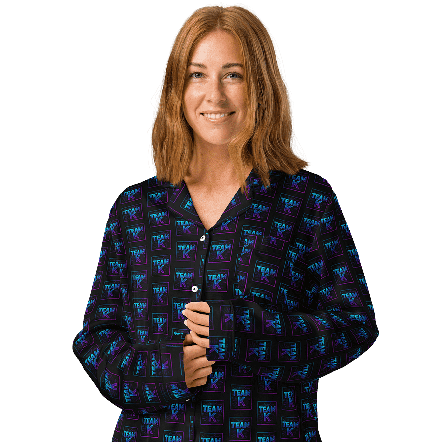 Team K V-11 Women's Long Sleeve Pajama Top product image (3)