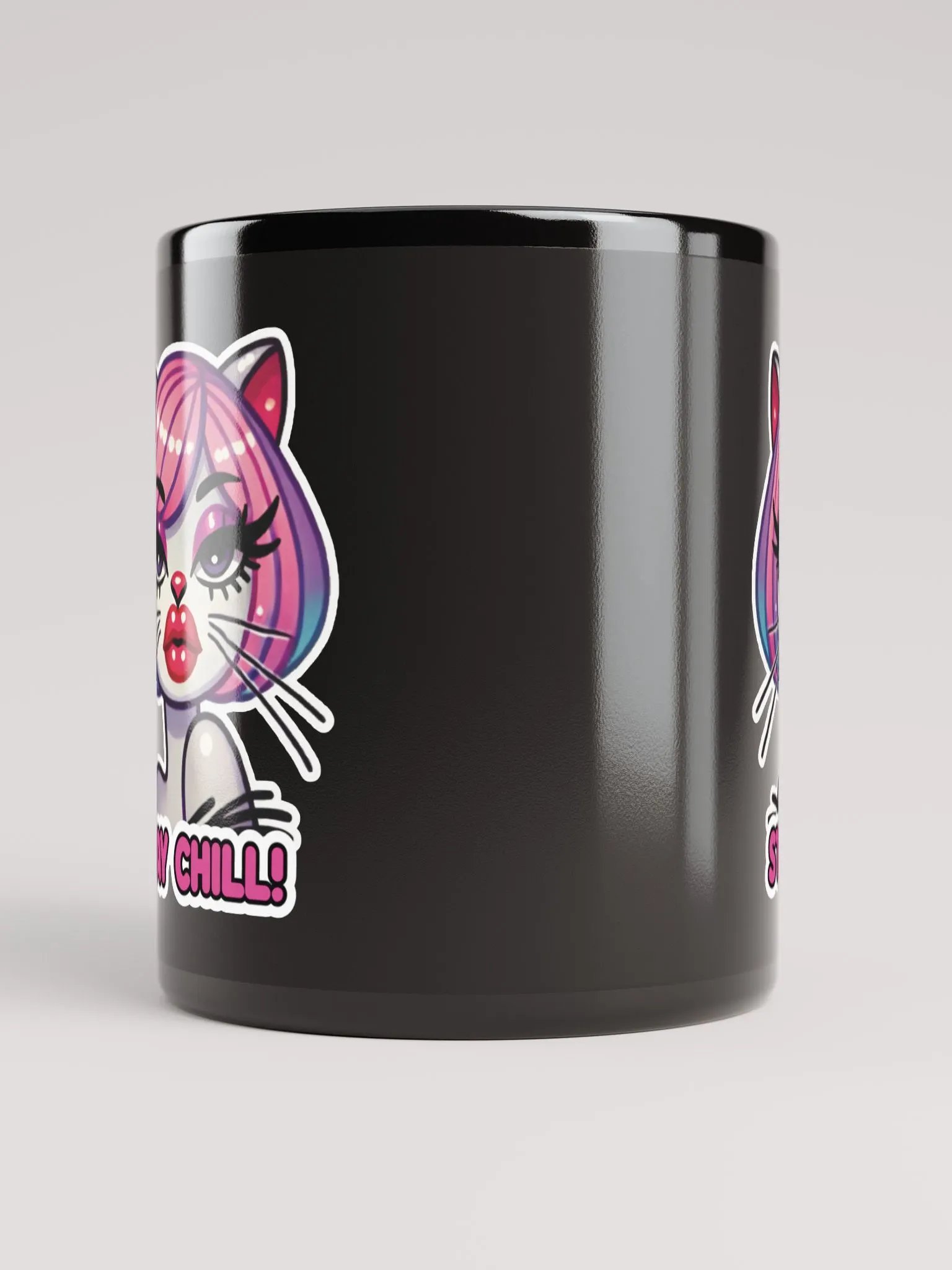 Stay Chill! Black Glossy Mug product image (10)