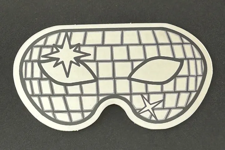 Mirror Mask Vinyl Sticker product image (1)