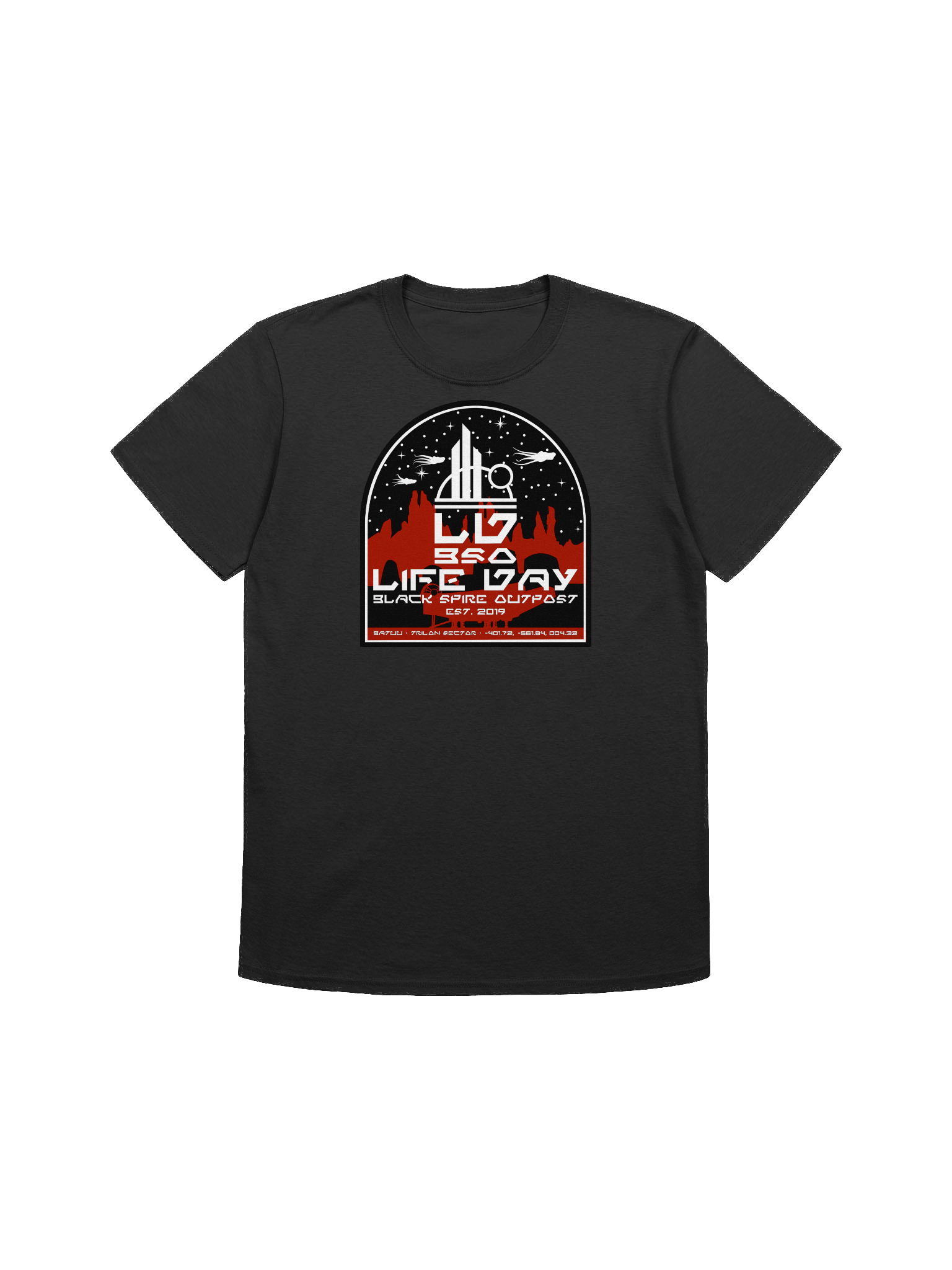 Life Day Black Spire Outpost Logo Tee product image (2)