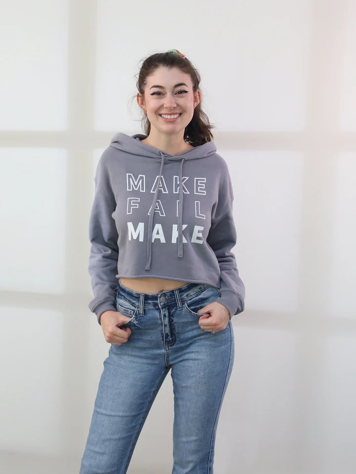 Make / Fail Women's Cropped Hoodie product image (4)