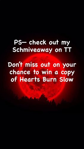 Schmiveaway on TT… check it out. You can find the link to my TT account in my bio.