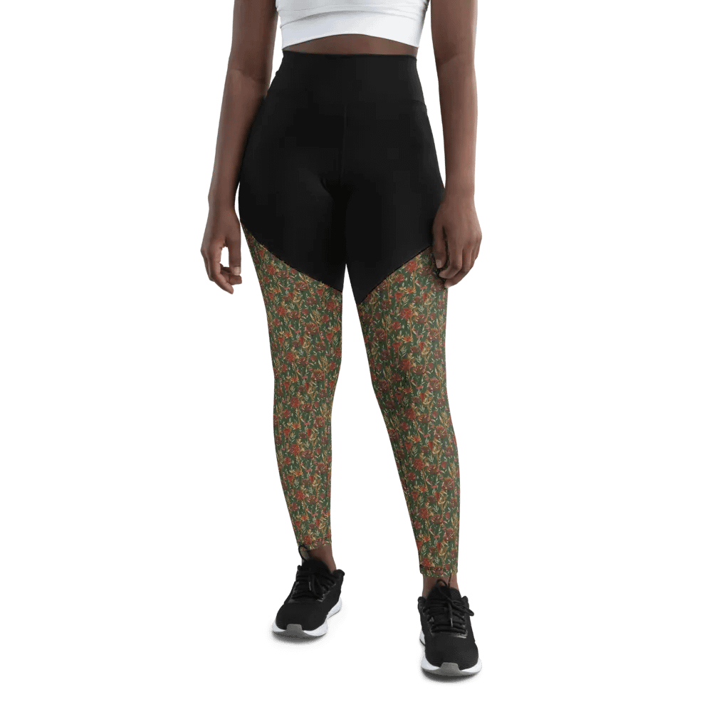 Brown All-Over Print Sports Leggings product image (12)