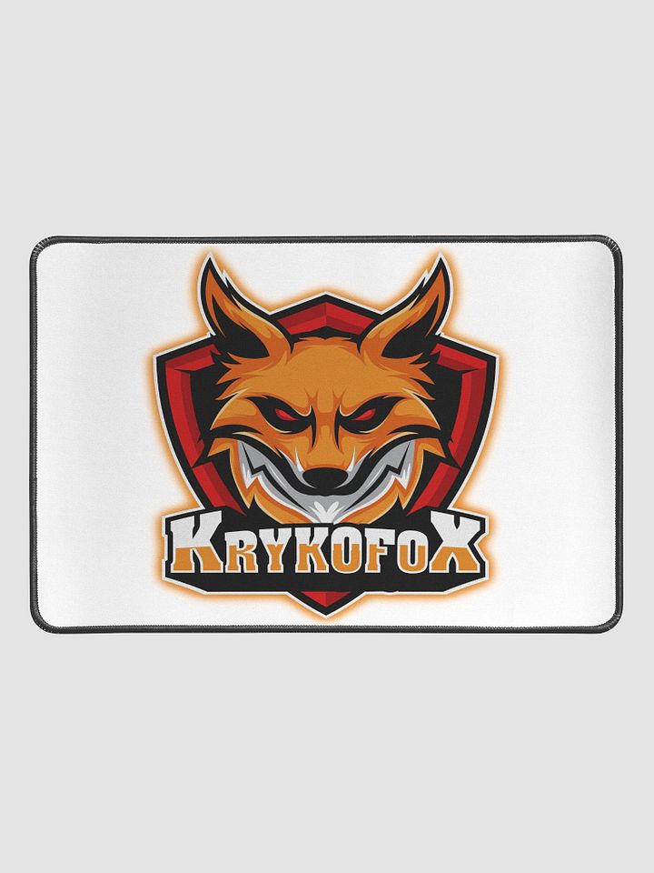Fierce Fox Shield Desk Mat - 12 x 18 product image (1)