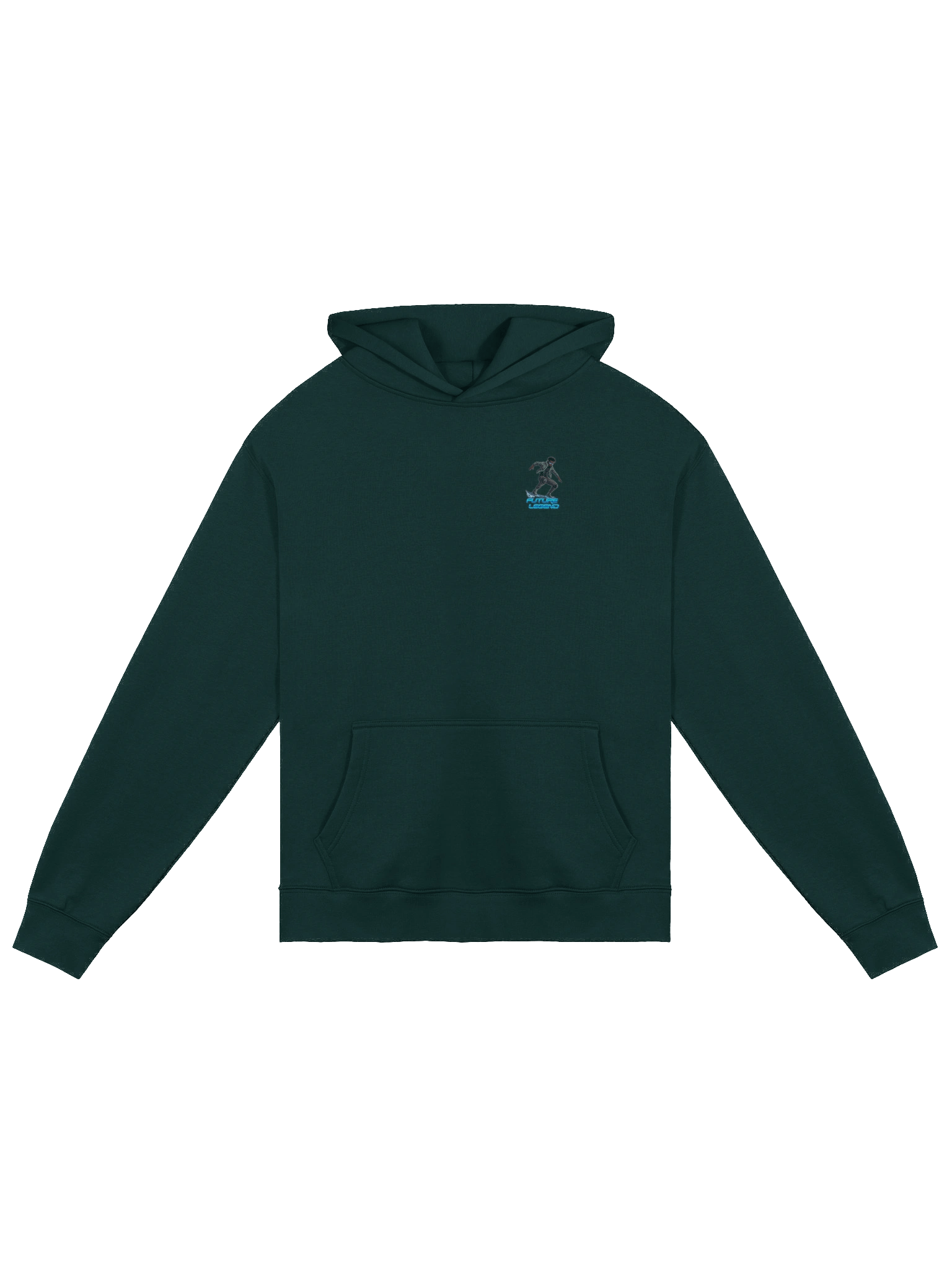Future Legend Neon Skater Hoodie – Cyber Streetwear Graphic Hoodie for Teens & Young Adults product image (1)