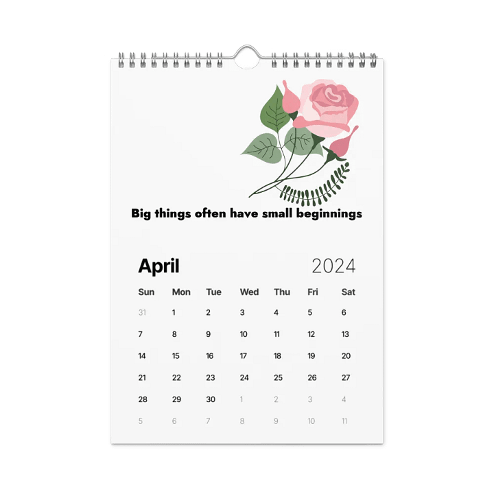 Wall Calendar for winners product image (1)