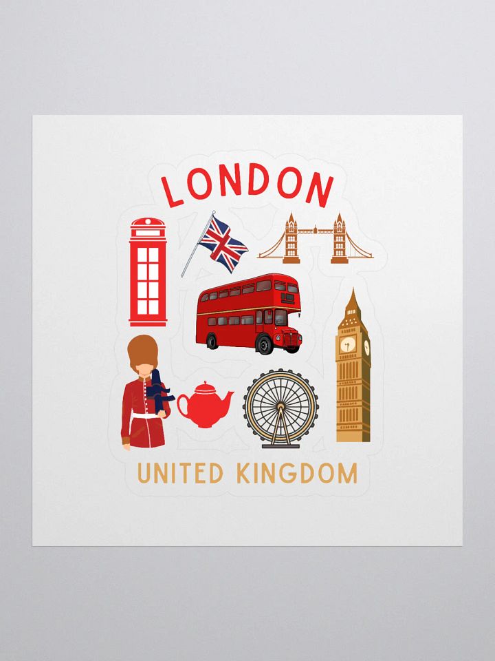 London's Iconic Landmarks Traveler Sticker product image (1)