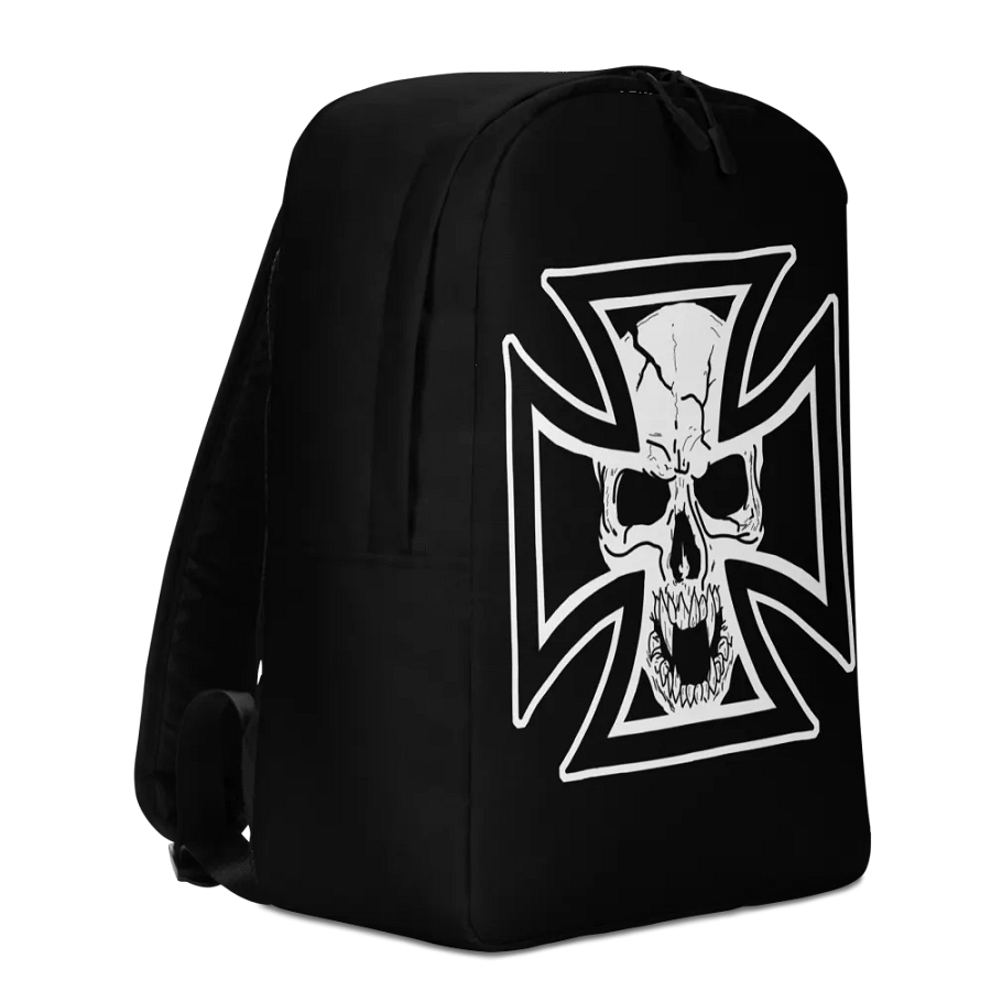 Maltese cross and skull backpack product image (3)
