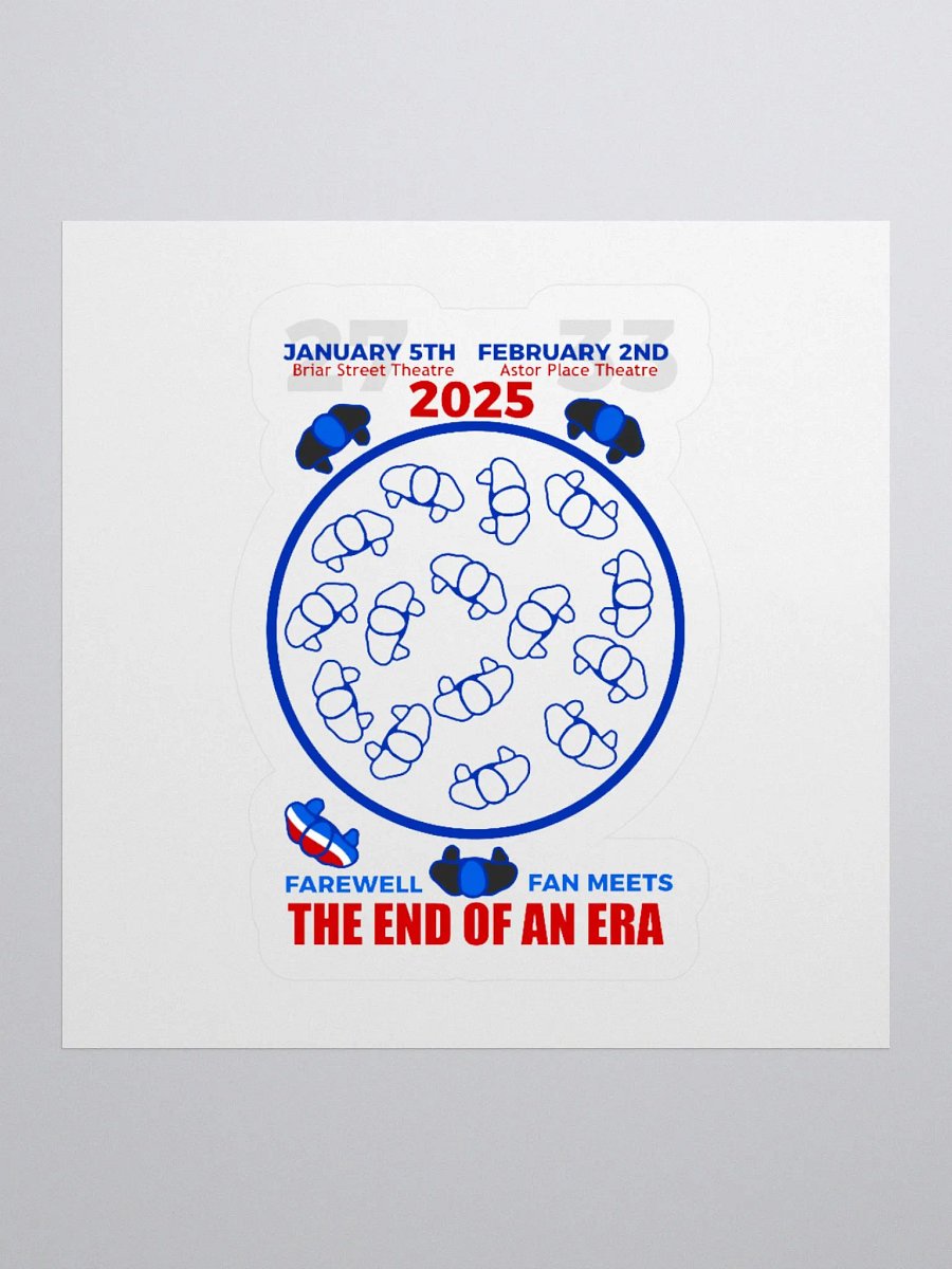 Blue Man Group's Farewell to An Era Fan Kiss Cut Sticker product image (1)