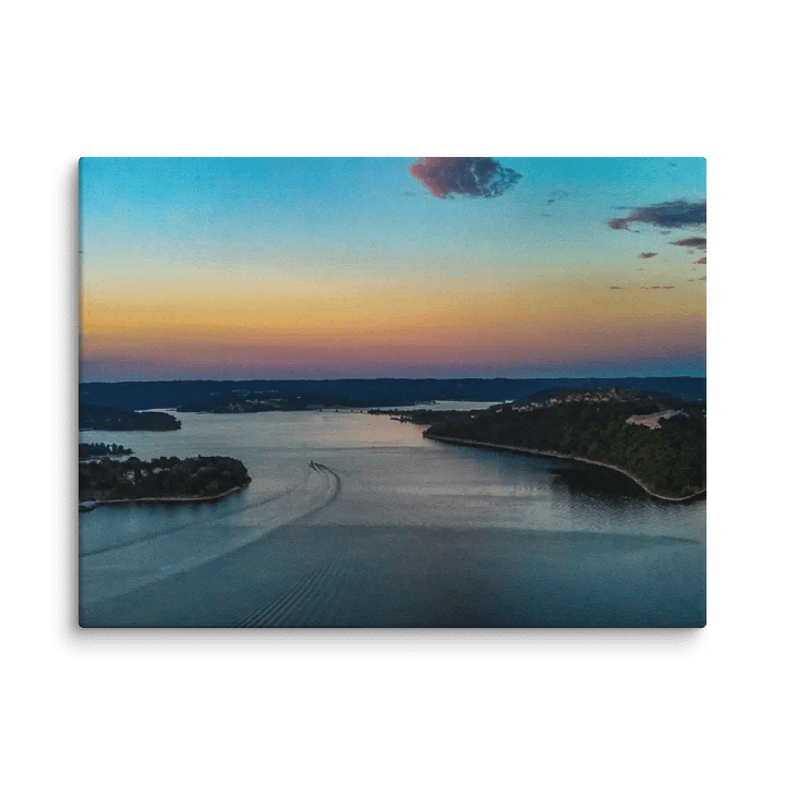 Sunset on Table Rock Lake, Branson, Missouri– Sublimation Print on Canvas product image (5)