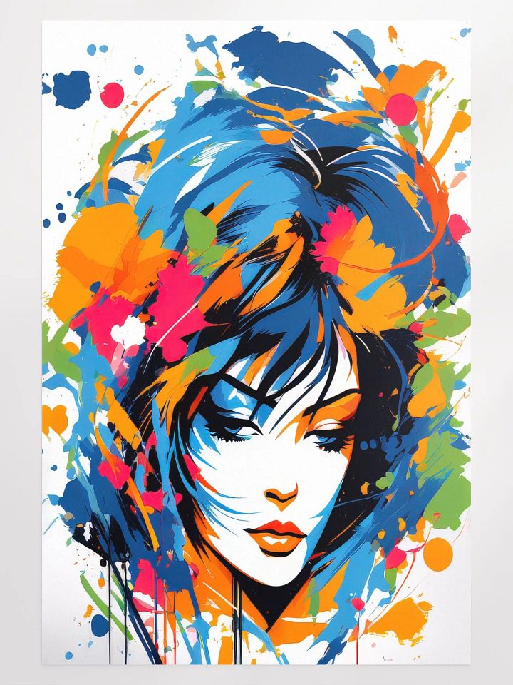 Abstract Woman v12 - Vintage Style Poster - Girly - Large 24x36 Inches product image (1)