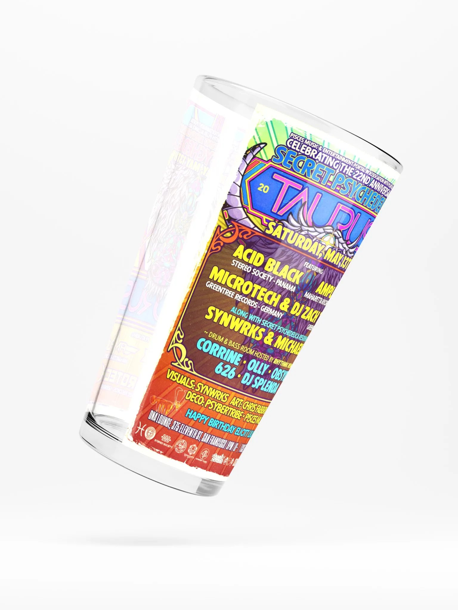 Taurus 2023 Shaker Pint Glass product image (2)
