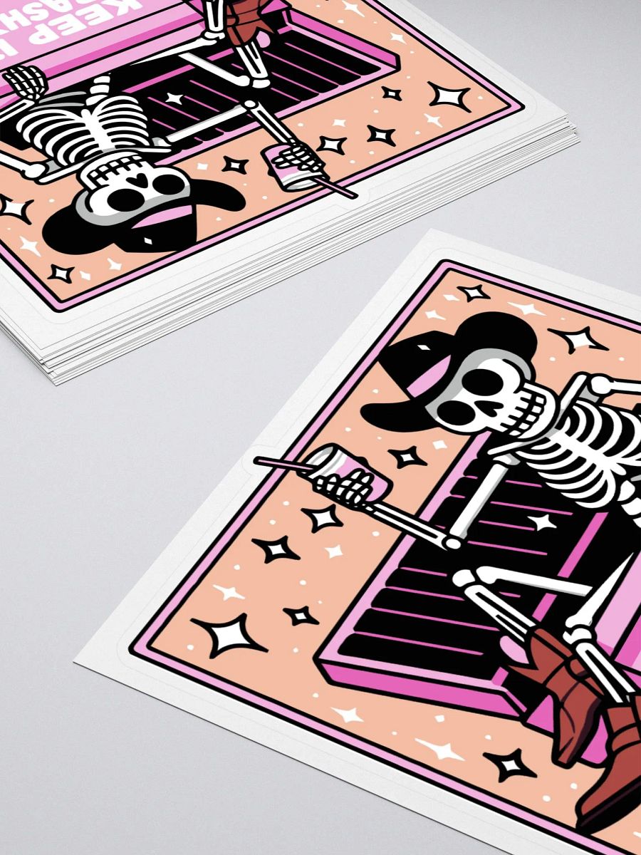 Keep It Trashy Sticker (Peach/Pink) product image (4)