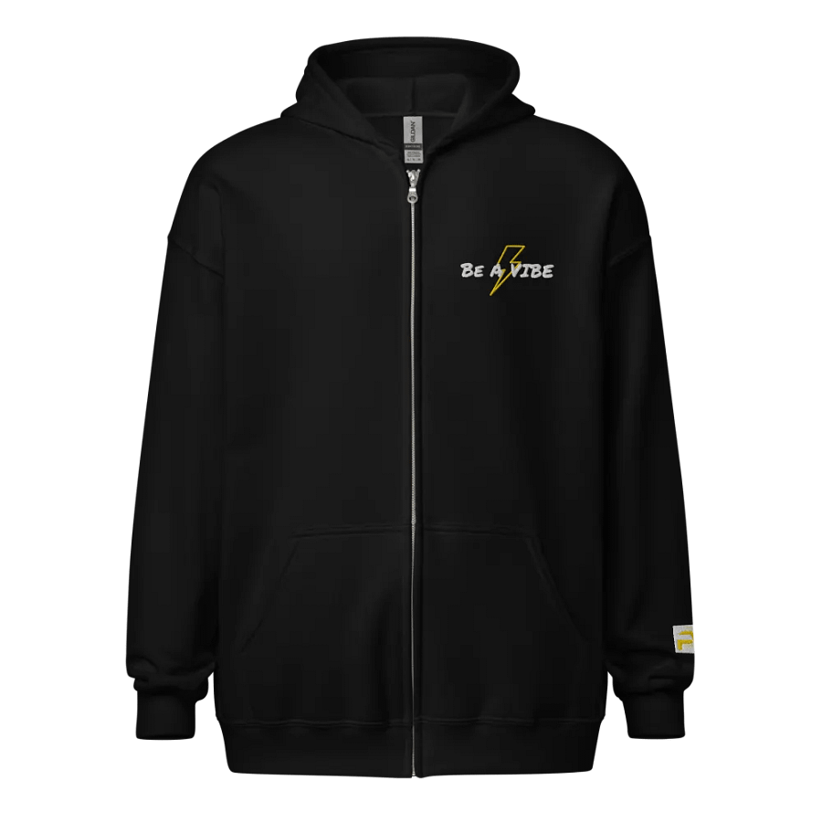 YELLOW BE A VIBE BOLT ZIP-UP product image (3)