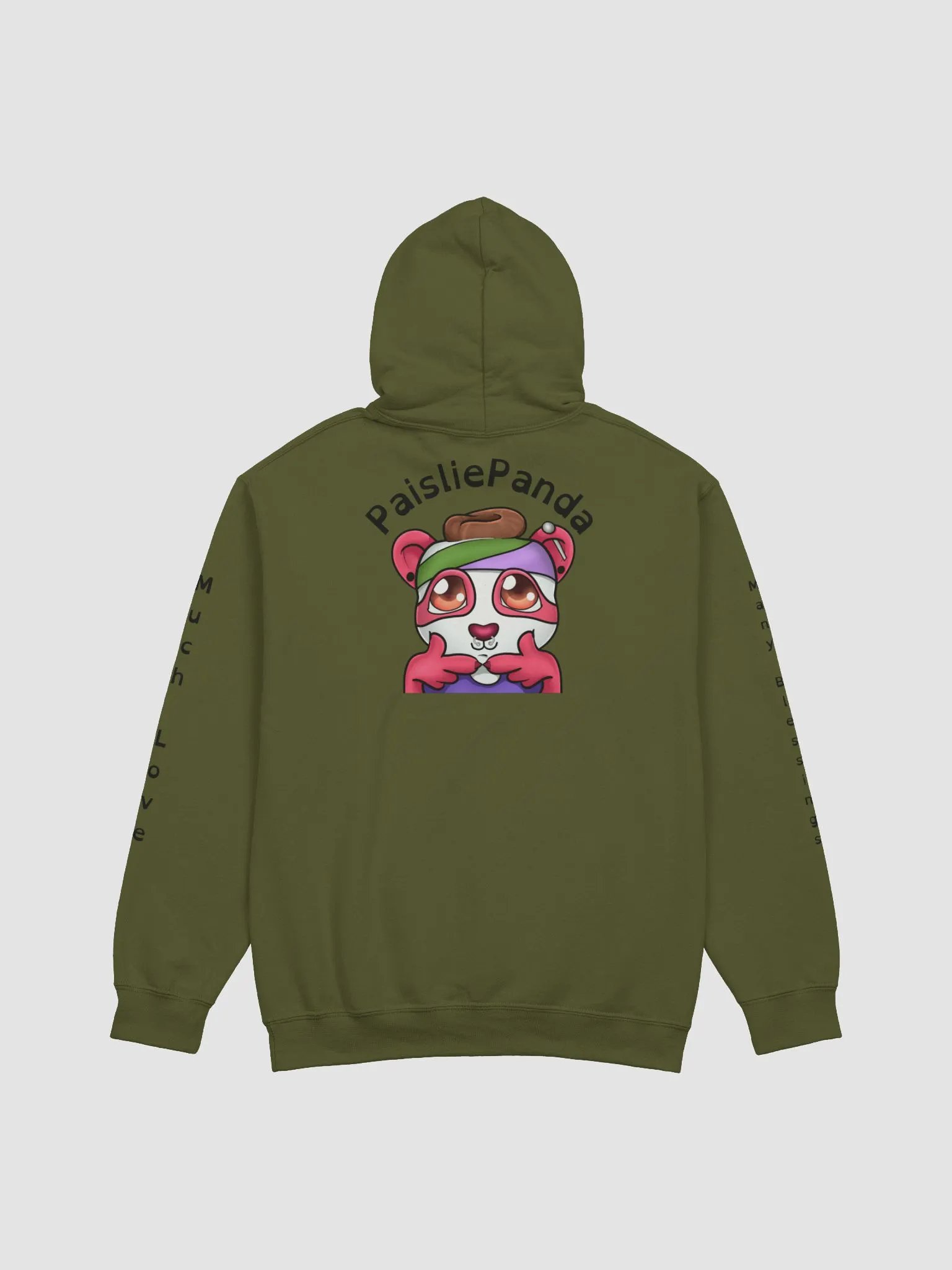 PaisliePanda Love and Blessings UwU Hoodie w/ Dark Text product image (13)