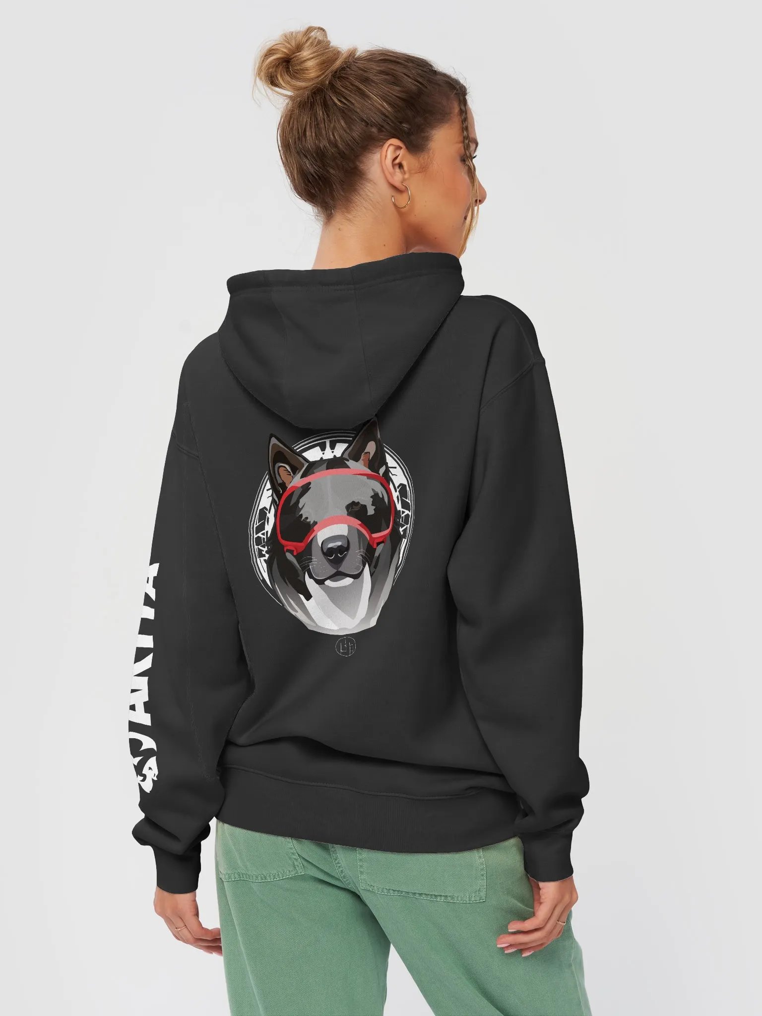 BLK American Akita Hoodie - Akita Goggles product image (3)
