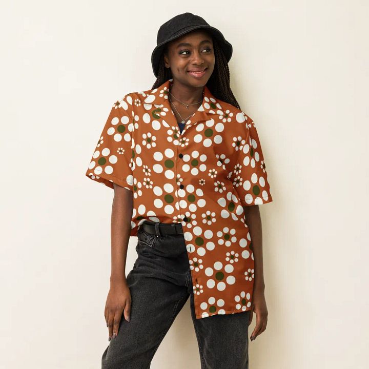 Mexican Floral TerracottaHawaiian Shirt product image (2)