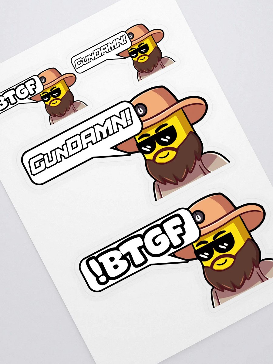 gunDAMN! / !BTGF Sticker Sheet product image (1)