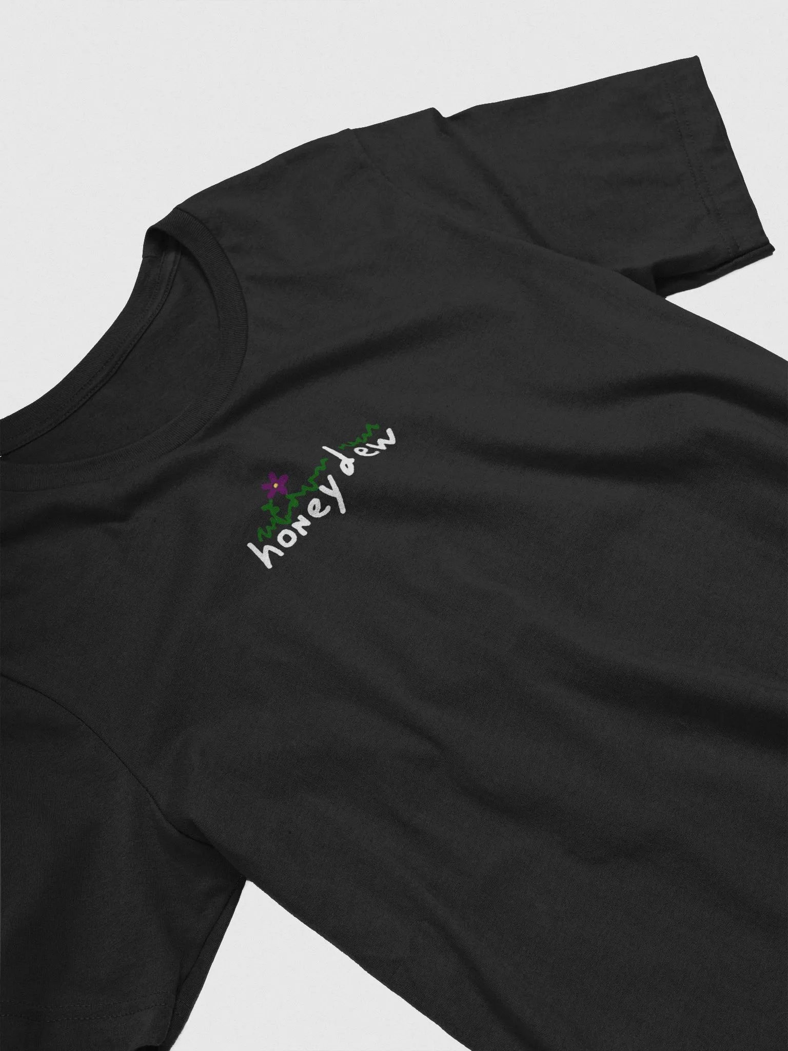 honeydew white lettering T-Shirt w/ double heart product image (3)