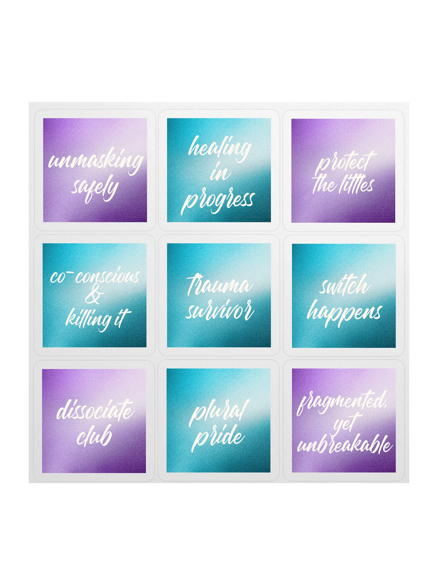 Unmasking Boldly: The Plural Pride Sticker Series 1 product image (2)