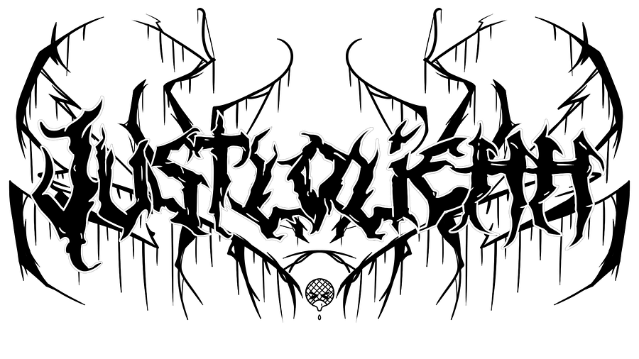 Justloliehh metal logo Black TSHIRT product image (2)