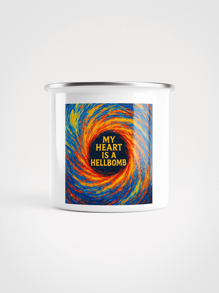 my heart is a hellbomb Enamel Mug product image (2)
